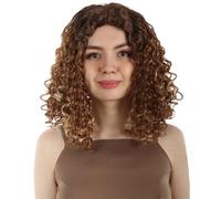 HPO Women's TV Series Curly Halloween Wig | Synthetic Fiber Hair for Halloween & Costume Party | Adult Cosplay Wig for Women - Mixed Blonde