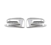 HPONCHD Door Mirror Cover Caps for Mercedes-Benz CLA-Class C117 2013-2019, Pair Wing Mirror Cover Cap, Wing Mirror Cap Shell Case, Durable, Outlook, Car Accessories,Electroplated Silver