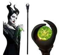 Hpparty 51 Inch Deluxe Led Witch Staff Evil Magic Wand Green