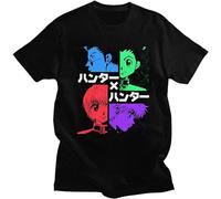 Hprnnv Ntmaer X Hprnnv Ntmaer Killua Zoldyck T-Shirt Anime Manga Jaavbpan Hxh Tee Top Sweatshirt Short Sleeve Black L