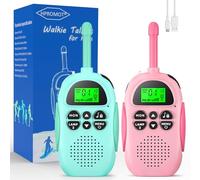 HPROMOT Walkie Talkies for Kids Rechargeable Toys for 3-12 Years Boys Girls,16 Channels 2 Way Radio Toy Christmas Birthday Gifts for Girls Boys Ages 3-12 Camping Hiking Outdoor Games