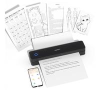 HPRT Portable Printer Wireless for Travel Bluetooth Thermal Printer | Inkless Thermal Printer Support for A4 Paper, Compatible with iOS, Android, Laptop for Office and Home