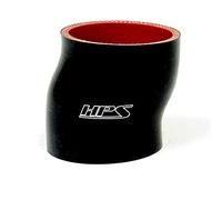 HPS HTSOC-275-BLK Silicone High Temperature 4-ply Reinforced Offset Coupler Hose, 75 PSI Maximum Pressure, 3" Length, 2.75" ID, Black