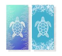HPSOM 2 Pack Microfibre Beach Towels for Adults Extra Large, 70×140 cm Quick Dry Beach Towel with Double Side Print, Lightweight Beach Towel, Sand Free Microfiber Towels for The Beach