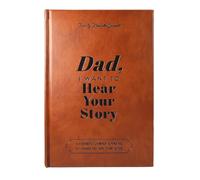 HPSOM Dad I Want to Hear Your Story: Dad Journal Book A Father’S Guided Journal to Share His Life & His Love, Leather Wrapped Hardback Tell Me Your Story Portable Journal for Dad Birthday Gifts