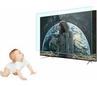 HPTHLY Anti-Blue Light Tv Screen Protector Film - Anti-Glare/Anti Uv/Anti Scratch Damage Protection Panel - Relieve Eye Fatigue - For, Etc Displays(Clear-75 Inches 1645X930Mm)