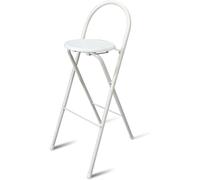 HPTHLY Bar Stool 28In Portable Folding Bar Stool With Comfortable Backrest, No Assembly, 30In Foldable Kitchen Tall Chair (Dolphin Waves-75Cm/30In)