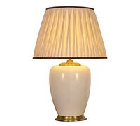 HPTHLY Chinese Style Ceramic Table Lamp 70 * 45Cm Large Simple Living Room Desk Lamp American Retro Bedroom Bedside Lamp Modern Art Deco Vase Bedroom Desk La