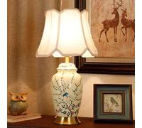 HPTHLY Contemporary Ceramics Table Lamp American Living Room Study Bedroom Bedside Desk Light Villa Hotel Engineering Creativity Desk Lamp,K(H)