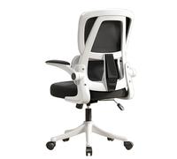 HPTHLY Ergonomic Office Chair With Adjustable Footrest And Rolling Wheels Comfortable Computer Desk Chair For Home Office Gaming And Study Breathable Mesh Ba(White-B)