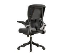 HPTHLY Ergonomic Office Chair With Adjustable Footrest And Rolling Wheels Comfortable Computer Desk Chair For Home Office Gaming And Study Breathable Mesh Ba(Black-A)