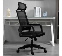 HPTHLY Ergonomic Office Gaming Computer Desk Chair Adjustable Height 360° Swivel Mesh Home Chair With Lumbar Support High Back Armrests Ultimate Comfort And (Black-B)