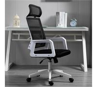HPTHLY Ergonomic Office Gaming Computer Desk Chair Adjustable Height 360° Swivel Mesh Home Chair With Lumbar Support High Back Armrests Ultimate Comfort And (Black-A)