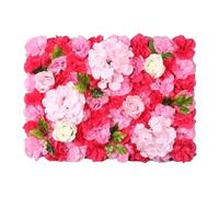 HPTHLY Flower Wall Panel 15.75 X 23.62 Inch Artificial Flowers Panels For Party Wedding Bedroom Backdrop Decoration,1pcs