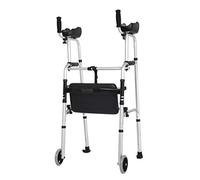 HPTHLY Folding Rollator Rollator Walkers Walker,Upright Posture Rolling Walker With Armrest Support Pad,4 Wheel Walker Rollator,Adjustable Height Elderly Wal