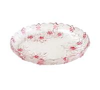 HPTHLY Food Serving Baskets,European Wedding Fruit Basket Bowl Stand Compote For Festival Guests Entertainment Events Displaying-G D12*H1.8Inch+D8.5*H3.7Inch(K-D12*H1.8Inch(30.5 * 4.5Cm))