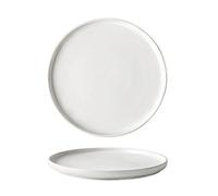 HPTHLY Hanghaijia 10in/26cm Matte Underglaze Ceramic Restaurant Plate Steak Pizza Grill Serving Tray,White
