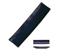 HPTHLY Hanghaijia Creative Japanese Sushi Ceramic Plate, Kitchen & Dining 12.5ins Rectangular Plate Sashimi Seafood Retro Plates,Grey-Blue