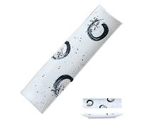 HPTHLY Hanghaijia Creative Japanese Sushi Ceramic Plate, Kitchen & Dining 12.5ins Rectangular Plate Sashimi Seafood Retro Plates,Grey-White
