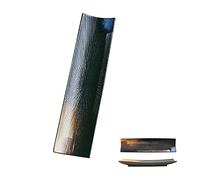 HPTHLY Hanghaijia Creative Japanese Sushi Ceramic Plate, Kitchen & Dining 12.5ins Rectangular Plate Sashimi Seafood Retro Plates,Grey-Grey