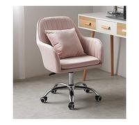 HPTHLY High Back Mesh Home Office Chair Adjustable Swivel Desk Chair With Thick Cushion Pad For Comfort Blue Color Ergonomic Computer Desk Chair For Home Off(Pink-#1)