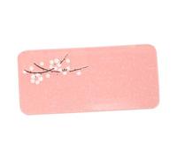 HPTHLY Japanese Sushi Plate 1pc Sushi Plate Ceramics Salad Snack Plate Appetizer Plates,Pink-28X13X1CM
