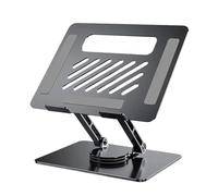 HPTHLY Laptop Stand Aluminum Alloy 360° Rotatable Notebook Holder Liftable Stand Compatible With 9.7-17 Inch Laptop Bracket Aluminum(Grey(Laptop Stand))
