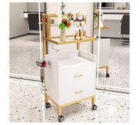 HPTHLY Mobile Beauty Salon Trolley Cart With Wheels, Rolling Barber Storage Cabinet, Professional Hair & Spa Utility Station With Drawer, Perfect For Barbershops & Tat(36X32X87Cm-A)