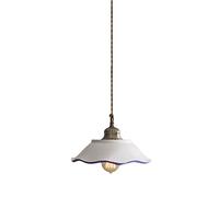 HPTHLY Pendant Lights, Home Ceramic Pendent Lamp E27 1-Light Metal Ceiling Hanging Light Modern Interior Adjustable Lighting Fixture Personality Dining Table(One Color-B)