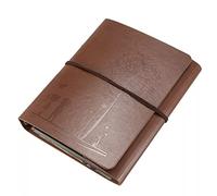 HPTHLY Photo Album Scrapbook, 60 Black Pages Refillable Leather Scrap Book Memory Books Guestbooks, Diy Kits