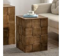 HPTHLY Retro Wood Sofa Couch Side Table Rectangular End Table with Storage, for Small Apartment Living Room Bedroom Hotel Bedside NightStand