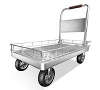 HPTHLY Silent Universal Wheel Chariot, Versatile Platform Design For Schools, Hospitals, Warehouses & Homes - Medium Size, Durable & Easy To Maneuver (L)