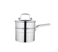 HPTHLY Stainless Steel Small Steamer Single And Double Layer Baby Food Supplement Uncoated Pot Small Household Steamer