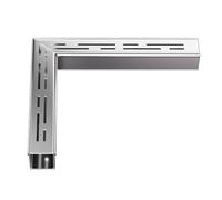 HPTHLY Stainless Steel Trench Drain Kit - Heavy Duty Drainage Channels & Grating For Garden Sidewalk Parking Bathroom Patio & Deck - 24X11.5X10.5Cm Drain Gra(Sier-25 * 3.5 * 3Cm)