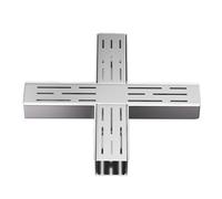 HPTHLY Stainless Steel Trench Drain Kit - Heavy Duty Drainage Channels & Grating For Garden Sidewalk Parking Bathroom Patio & Deck - 24X11.5X10.5Cm Drain Gra(Sier-24 * 30 * 7 * 5Cm)