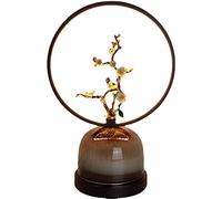 HPTHLY Table Lamp Desk Lamps Hand Painted Ceramics Table Lamps Creative Flowers And Birds Led Lamp All Copper Table Lamp For Living Room Home Office Desk Nig