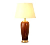 HPTHLY Vintage Bedside Lamp Traditional Ceramic Table Lamp Bedroom Nightstand Bedside Lamp Study Room Decoration Desk Lamp Table Lamps For Bedroom,A,Remote C(A-Remote Control Switch)