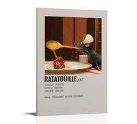 HPVCGRF Ratatouille Poster Wall Art Aesthetic Canvas Cover Poster Vintage Painting for Rooms 12x18inch(30x45cm) Frame-style