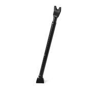 HPVERDALIVING Adjustable Door Security Bar Heavy Duty Door Security Bar 116cm Metal Sliding Patio Door Lock Entry Door Brace Portable Anti-Burglar Jammer for Home Flats and Travel Use (Black)
