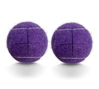 HPWFHPLF 2PCS Precut Tennis Balls for Walkers, Heavy Duty Long Lasting Glide Balls - Precut for Easy Installation, Universal Felt Pads for Walker Legs & Furniture, Floor Protectors (Purple)