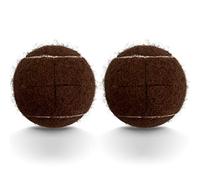 HPWFHPLF 2PCS Precut Tennis Balls, Walker Glide Balls, Heavy Duty Long Lasting Felt Pads for Furniture Legs and Floor Protection (Brown)