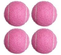 HPWFHPLF Tennis Balls, 4 Pack Advanced Practice Tennis Balls for Beginner, Training Playing Tennis Balls for Pets Dogs (Pink)