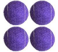 HPWFHPLF Tennis Balls, 4 Pack Advanced Training & Practice Tennis Balls for Beginners, High Visibility Pet Dog Playing Balls (Purple)