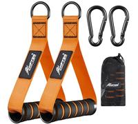 HPYGN Exercise Handles, Gym Replacement Handle Attachments for Cable Machine Pulleys, Resistance Band and Strength Trainer, Pull Down Workout Accessories, Home Gym Add On Equipment