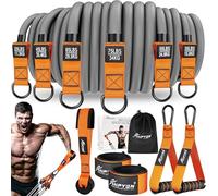 HPYGN Heavy Resistance Bands 300lbs, Weight Bands for Exercise with Handles, Door Anchor, Carry Bag, Workout Bands for Men, Physical Therapy, Muscle Training, Strength, Slim, Yoga, Home Gym Equipment