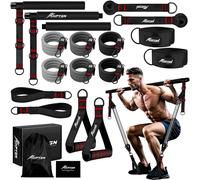 HPYGN Pilates Bar Kit with Resistance Bands, Heavy Multifunctional 270lbs Pilates Equipment for Strength Training, Abs, Back, Arms, Portable Home Gym & Travel Fitness Gear, Exercise Bands for Men