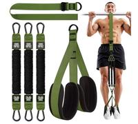 HPYGN Pull Up Assistance Bands, Heavy Duty Pull Up Bands, Height Adjustable Strap & Comfortable Foot Strap, Pull Up Bar Assistance Bands Strength Training Workout Equipment, Assisted Pull Up Bands