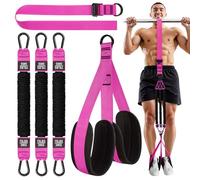 HPYGN Pull Up Resistance Bands, Heavy Duty Pull Up Assistance Bands, Height Adjustable Strap & Comfortable Foot Strap, Assisted Pull Up Bands for Pull Up Bar, Strength Training Workout Equipment