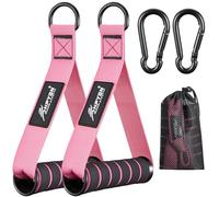 HPYGN Resistance Band Handles, Replacement Handle Attachments for Cable Machine Pulleys, Resistance Band and Strength Trainer, Pull Down Workout Accessories, Home Gym Add On Equipment