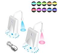 HPYSHP Toilet Bowl Sensor Night Lights,16 Color Rechargeable Automatic Motion Sensor Toilet Bowl Seat Lamp,Adjustable Waterproof Toilet Night Light for Bathroom,Toilet (2 Pcs)